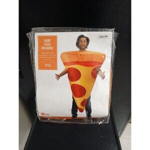 Adult GIANT PIZZA INFLATABLE Halloween Costume One Size
